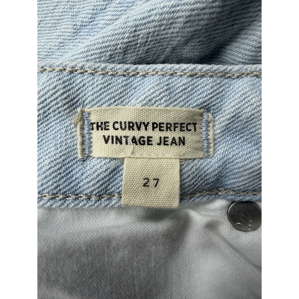 Madewell The Curvy Perfect Vintage Jean Light Wash Denim Size 27 - Picture 10 of 16